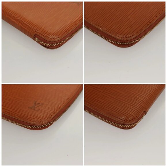 LOUIS VUITTON Epi Agenda geod Wallet Brown LV Auth - Picture 16 of 16